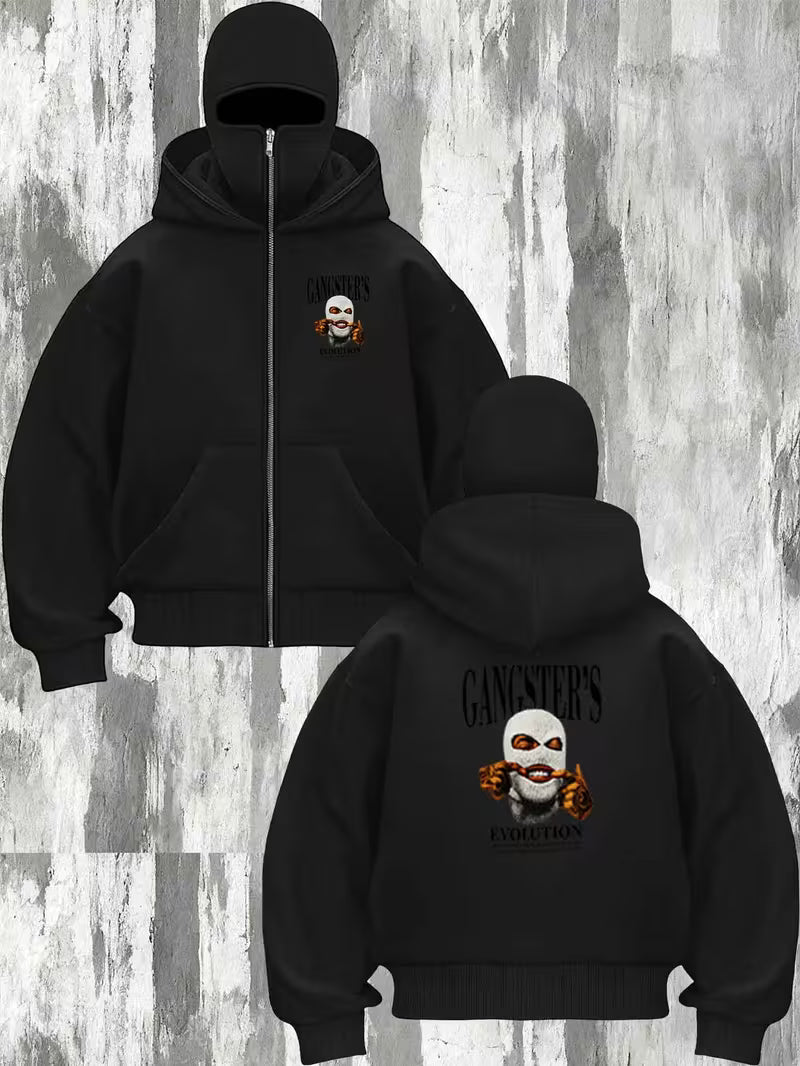 hoodie zwart met bivak